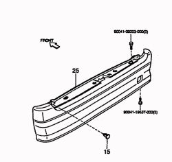 Rear bumper Van